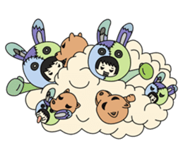 ZooKurumi Rabbit zombie sticker #935750
