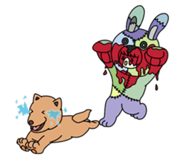 ZooKurumi Rabbit zombie sticker #935753