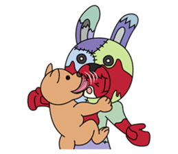 ZooKurumi Rabbit zombie sticker #935755