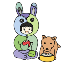 ZooKurumi Rabbit zombie sticker #935756