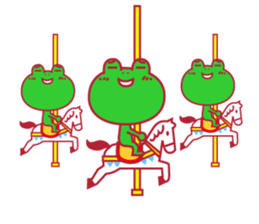 kaeru kun character & HAPPY LIFE sticker #936080