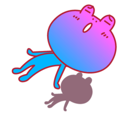 kaeru kun character & HAPPY LIFE sticker #936082