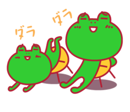 kaeru kun character & HAPPY LIFE sticker #936090