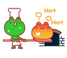 kaeru kun character & HAPPY LIFE sticker #936099