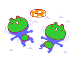 kaeru kun character & HAPPY LIFE sticker #936100