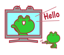 kaeru kun character & HAPPY LIFE sticker #936107