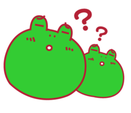 kaeru kun character & HAPPY LIFE sticker #936112