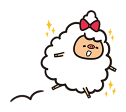 Daily life of the sheep sticker #936485