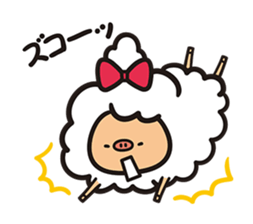 Daily life of the sheep sticker #936507