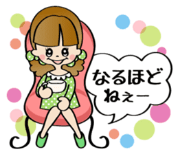 Girl & Rabbit (Japanese) sticker #937319