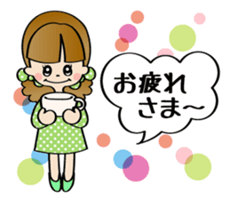 Girl & Rabbit (Japanese) sticker #937321