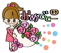 Girl & Rabbit (Japanese) sticker #937326