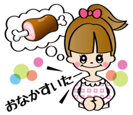 Girl & Rabbit (Japanese) sticker #937340