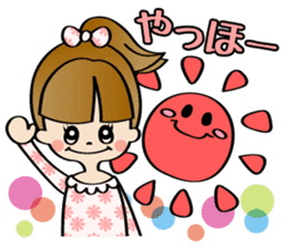 Girl & Rabbit (Japanese) sticker #937342