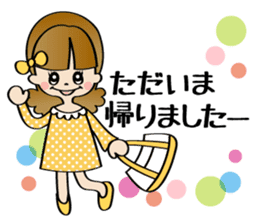 Girl & Rabbit (Japanese) sticker #937349
