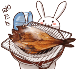 Gluttonous rabbit sticker #938225