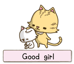 White cat sticker -English- sticker #939121