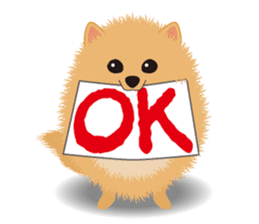 Pomeranian Moco sticker #940089