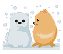 Pomeranian Moco sticker #940102