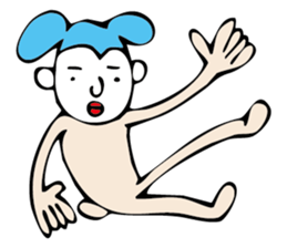 white face sticker #940439