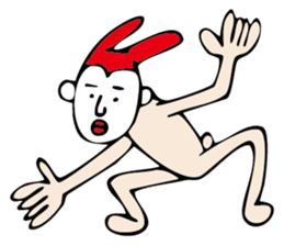 white face sticker #940440