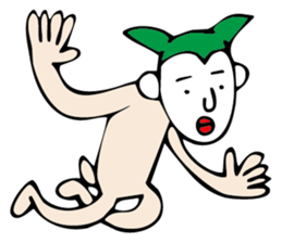 white face sticker #940441