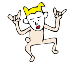 white face sticker #940442