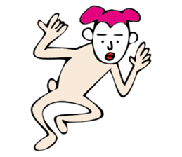 white face sticker #940443