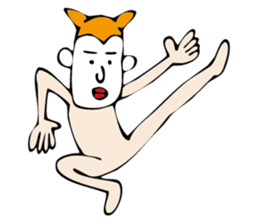 white face sticker #940444