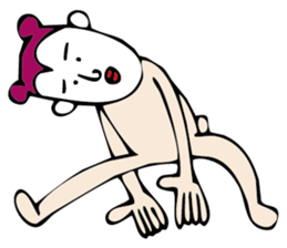 white face sticker #940446