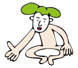 white face sticker #940447