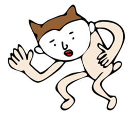 white face sticker #940448