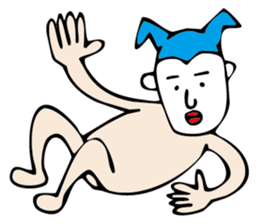 white face sticker #940449