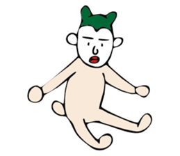 white face sticker #940451