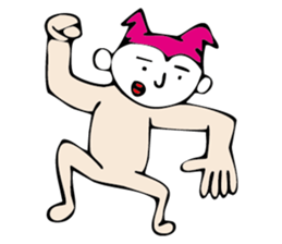 white face sticker #940453