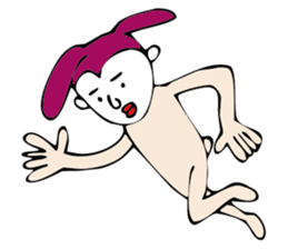 white face sticker #940456