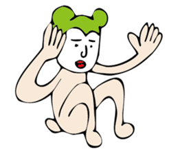 white face sticker #940457