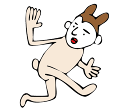 white face sticker #940458