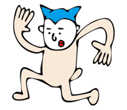 white face sticker #940459