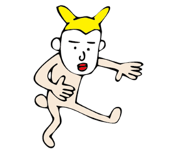 white face sticker #940462