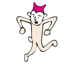 white face sticker #940463