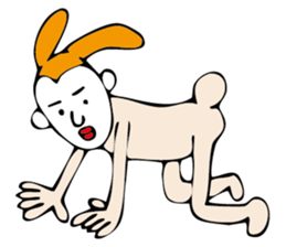 white face sticker #940464