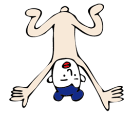 white face sticker #940465