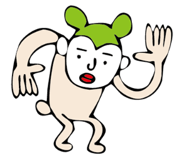 white face sticker #940467