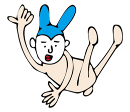 white face sticker #940469