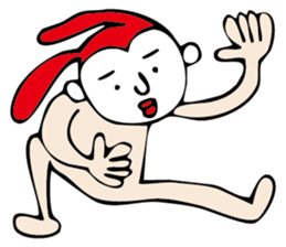 white face sticker #940470