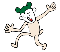 white face sticker #940471