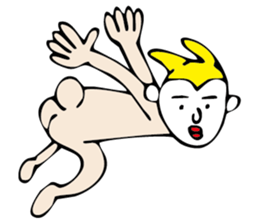 white face sticker #940472