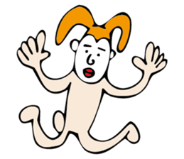 white face sticker #940474