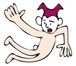 white face sticker #940476